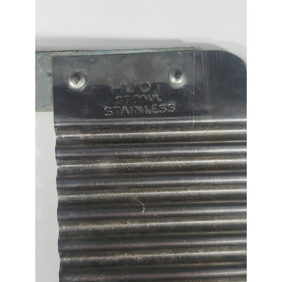 Vintage Huot Serrater Meat Tenderizer Red Plastic Handle Stainless Steel USA MCM - Picture 5 of 11